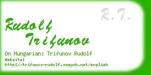 rudolf trifunov business card